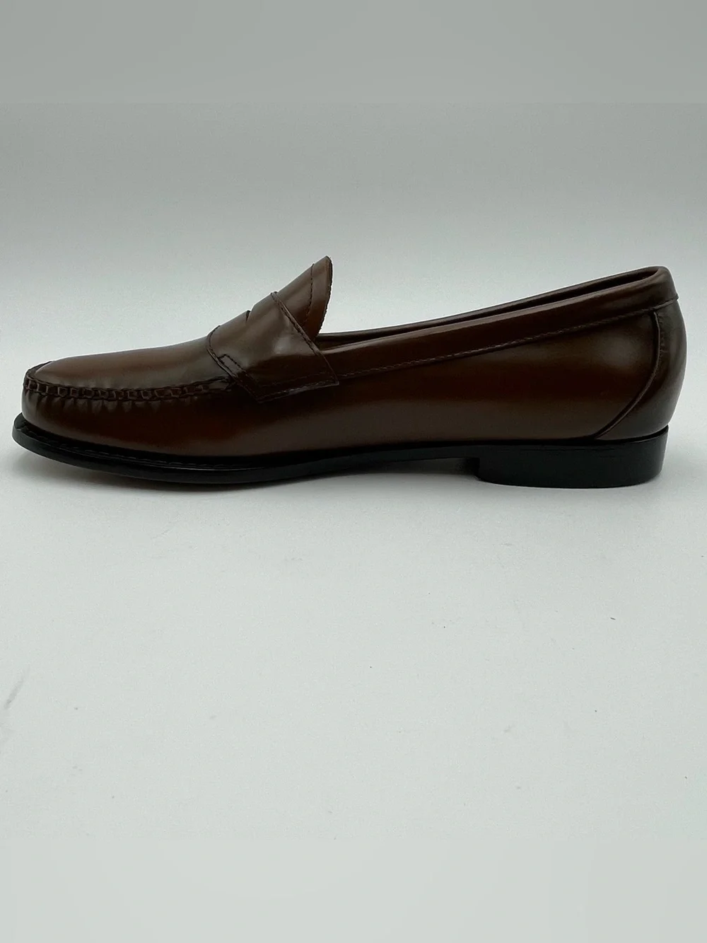 G.H. Bass Men SZ 13D Logan Weejun Cognac Leather Penny Loafers MSRP $195